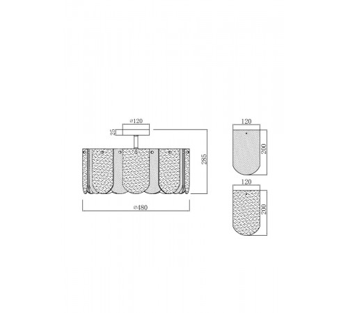 Потолочная люстра Freya Voile FR5331CL-06CH