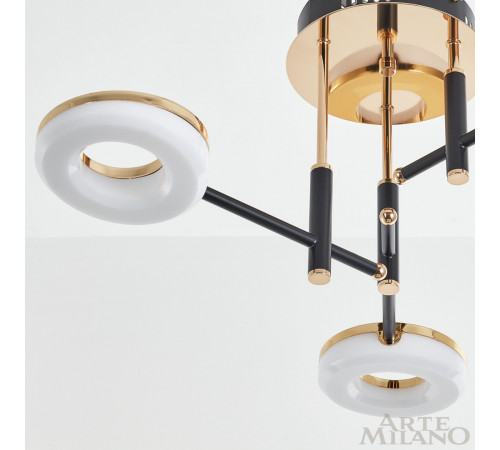 Потолочная люстра Arte Milano Ferrara 272999/3 BK/GD