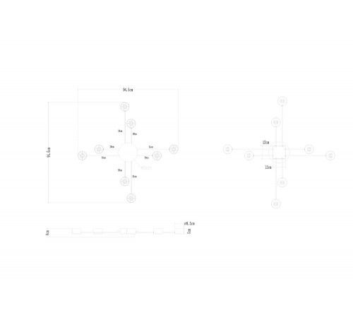 Потолочные люстры Arte Lamp Tracy A1527PL-8BK