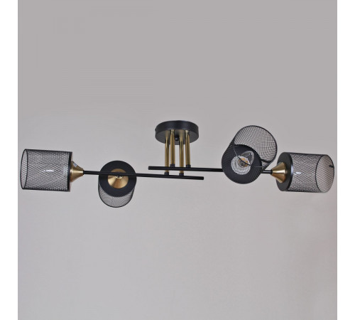 Потолочная люстра Reluce 38460-0.3-04 BK+COPPER