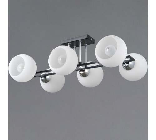 Потолочная люстра Illumico IL0791-6CSQ-25 BK CR TRENTO Потолочная люстра Illumico IL0791-6CSQ-25 BK CR TRENTO