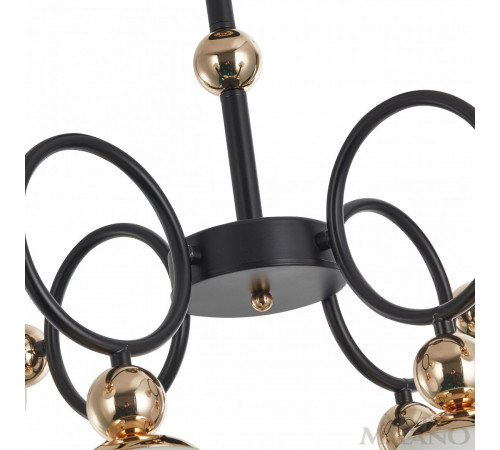 Потолочная люстра Arte Milano Neapolis 274307/8 BK/GD