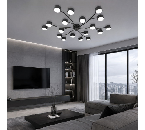 Потолочная люстра Escada Fluxen 120009/18C Black ES0000034L