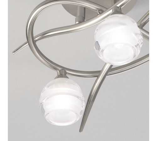 Потолочная люстра Mantra Loop Satin Nickel 1814 Потолочная люстра Mantra Loop Satin Nickel 1814