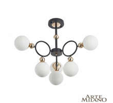 Потолочная люстра Arte Milano Neapolis 274307/6 BK/GD