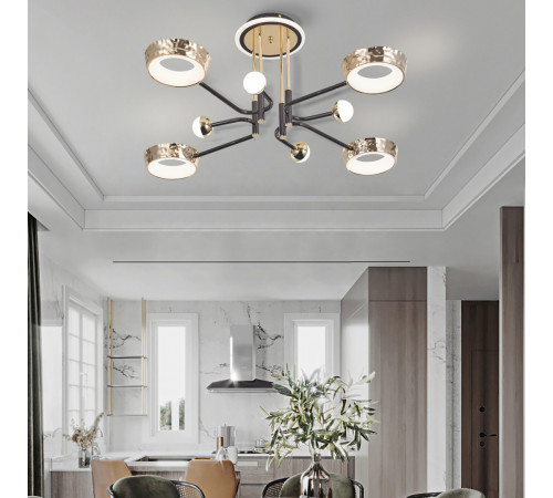 Потолочная люстра Arte Milano Ferrara 273210/8 BK/GD