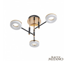 Потолочная люстра Arte Milano Ferrara 272999/3 BK/GD