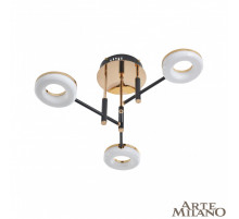 Потолочная люстра Arte Milano Ferrara 272999/3 BK/GD