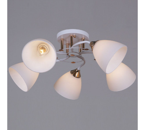 Потолочная люстра Reluce 06104-0.3-05 WH+FG Потолочная люстра Reluce 06104-0.3-05 WH+FG