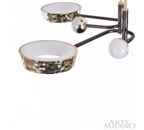 Потолочная люстра Arte Milano Ferrara 273210/8 BK/GD