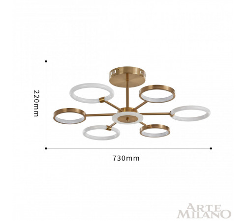Потолочная люстра Arte Milano Neapolis 277240/6 GD