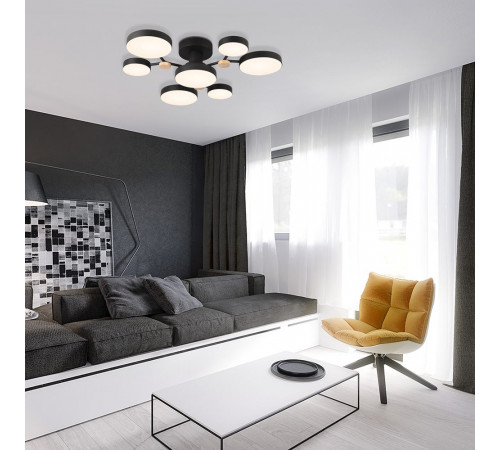 Потолочная люстра LED4U L3201-700 BK Потолочная люстра LED4U L3201-700 BK