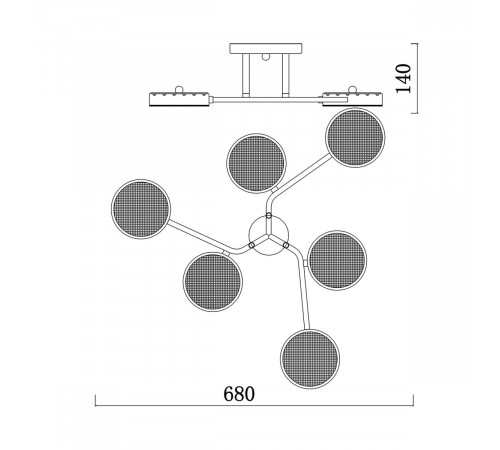 Потолочная люстра Escada Starlight 10273/6LED