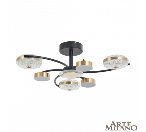 Потолочная люстра Arte Milano Ferrara 279169/3+3 BK/GD