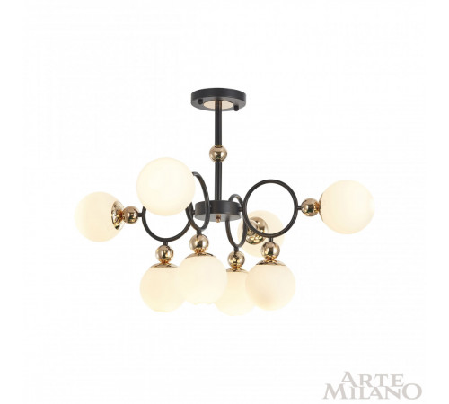 Потолочная люстра Arte Milano Neapolis 274307/8 BK/GD