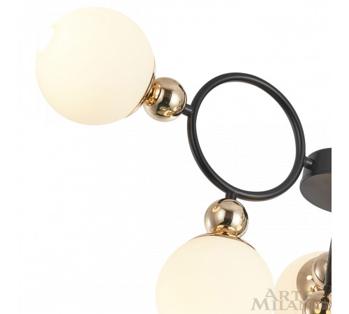 Потолочная люстра Arte Milano Neapolis 274307/6 BK/GD