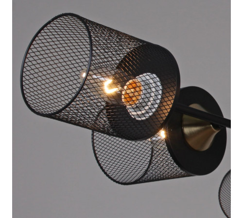 Потолочная люстра Reluce 38460-0.3-06 BK+COPPER