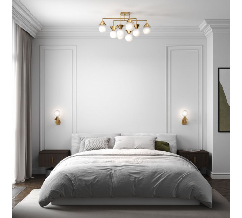 Потолочная люстра Eurosvet Melon 302002/8 латунь Smart a071464