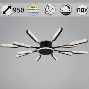 Потолочная люстра Reluce 97290-0.3-12 BK