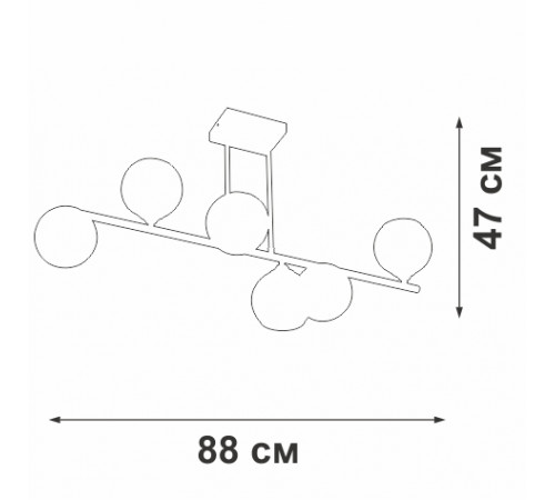 Потолочная люстра Vitaluce V2046-1/6PL