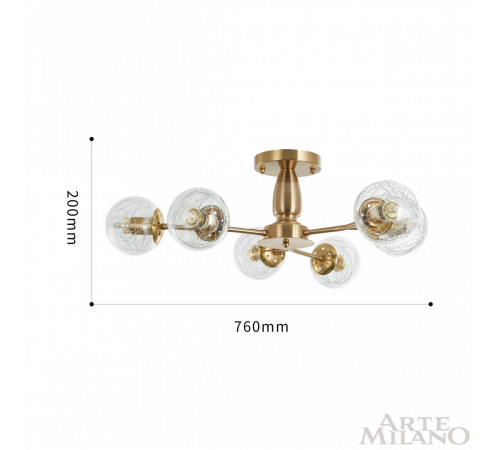 Потолочная люстра Arte Milano Neapolis 275908/6 GD