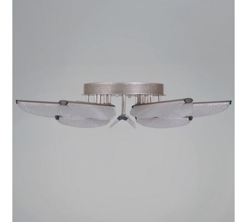Потолочная люстра Reluce 00490-0.3-6+6 champagne silver Потолочная люстра Reluce 00490-0.3-6+6 champagne silver