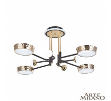 Потолочная люстра Arte Milano Ferrara 273210/8 BK/GD