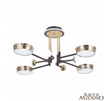 Потолочная люстра Arte Milano Ferrara 273210/8 BK/GD