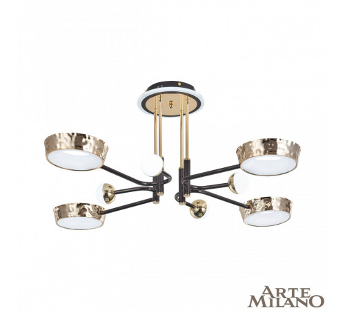 Потолочная люстра Arte Milano Ferrara 273210/8 BK/GD