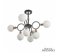Потолочная люстра Arte Milano Neapolis 274307/8 BK/GD
