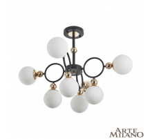 Потолочная люстра Arte Milano Neapolis 274307/8 BK/GD