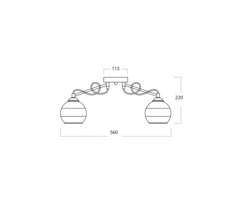 Потолочная люстра Escada Riley 1179/3P