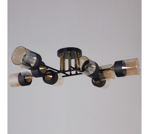 Потолочная люстра Reluce 48460-0.3-08 BK+COPPER