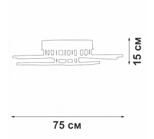 Потолочная люстра Vitaluce V3893-0/9PL Потолочная люстра Vitaluce V3893-0/9PL