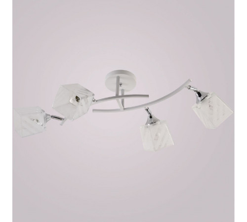 Потолочная люстра Reluce 01593-0.3-04 WH+CR Потолочная люстра Reluce 01593-0.3-04 WH+CR