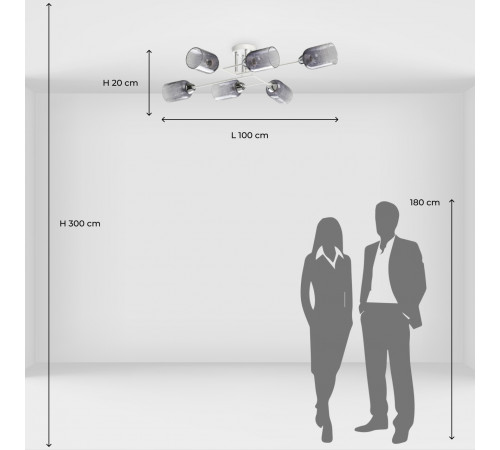 Потолочная люстра De Markt Торес 110011606