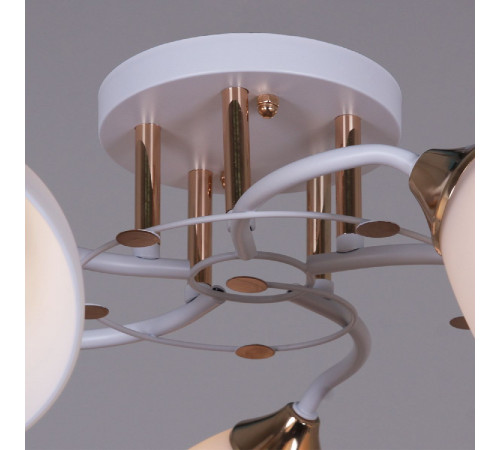 Потолочная люстра Reluce 06104-0.3-05 WH+FG Потолочная люстра Reluce 06104-0.3-05 WH+FG
