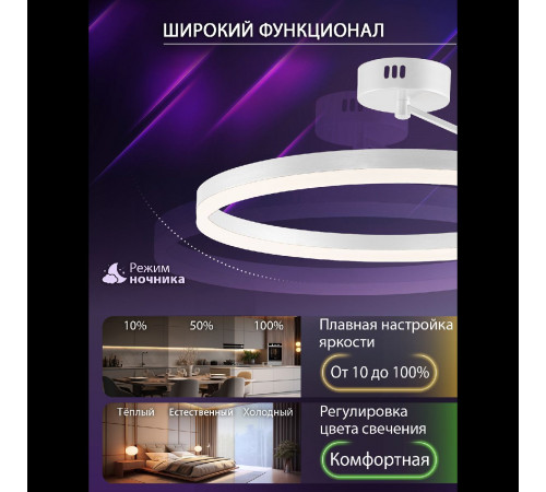 Потолочная люстра Natali Kovaltseva Finam LED LAMPS 81121/1C