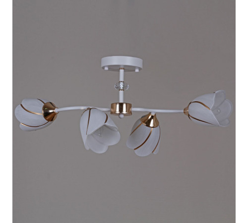 Потолочная люстра Reluce 35360-0.3-04 WH+FG Потолочная люстра Reluce 35360-0.3-04 WH+FG
