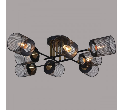 Потолочная люстра Reluce 38460-0.3-08 BK+COPPER