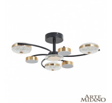 Потолочная люстра Arte Milano Ferrara 279169/3+3 BK/GD