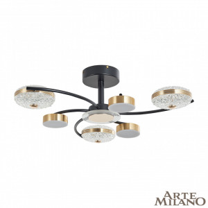 Потолочная люстра Arte Milano Ferrara 279169/3+3 BK/GD