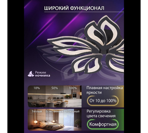 Потолочная люстра Natali Kovaltseva Fortuna LED LAMPS 81107/5C Потолочная люстра Natali Kovaltseva Fortuna LED LAMPS 81107/5C