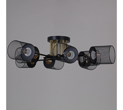 Потолочная люстра Reluce 38460-0.3-08 BK+COPPER