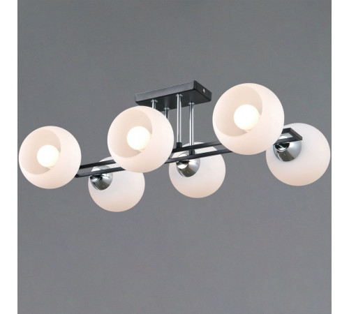 Потолочная люстра Illumico IL0791-6CSQ-25 BK CR TRENTO Потолочная люстра Illumico IL0791-6CSQ-25 BK CR TRENTO