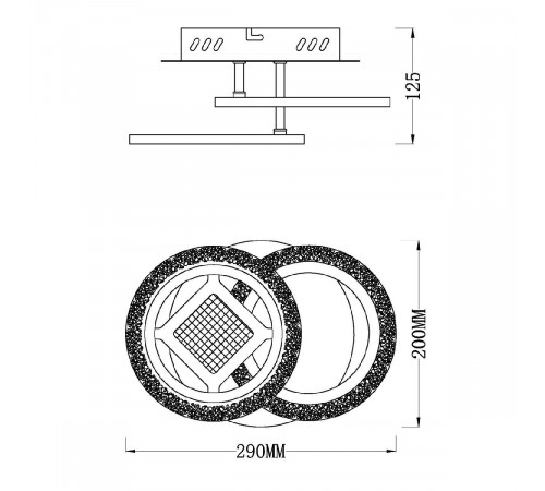 Потолочная люстра Escada Mira 10214/2LED