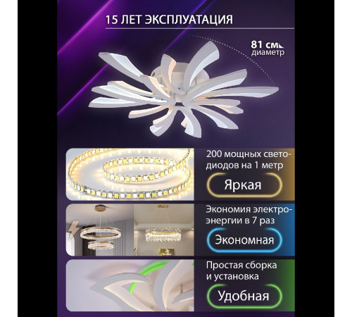 Потолочная люстра Natali Kovaltseva Vio LED LAMPS 81454