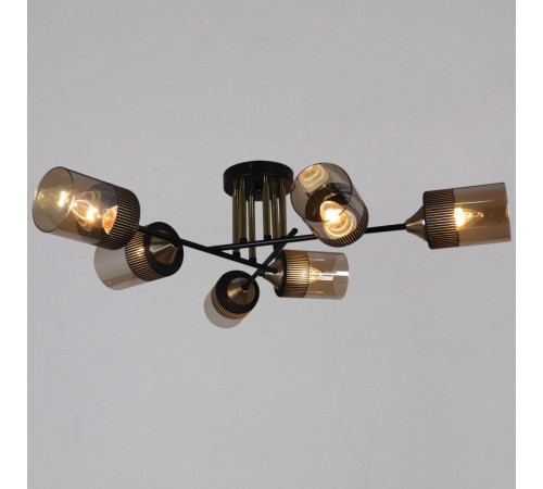 Потолочная люстра Reluce 48460-0.3-06 BK+COPPER