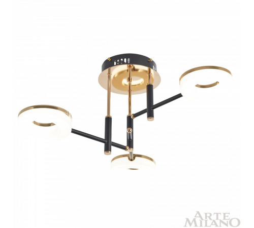 Потолочная люстра Arte Milano Ferrara 272999/3 BK/GD