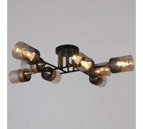 Потолочная люстра Reluce 48460-0.3-08 BK+COPPER